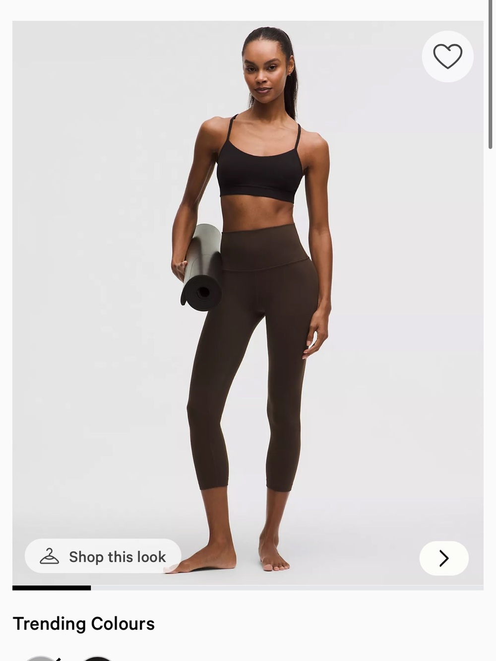 Cropped lululemon align leggings chocolate/espresso